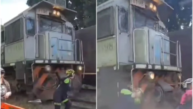 Cliclista atingida por trem ao tentar tirar uma selfie