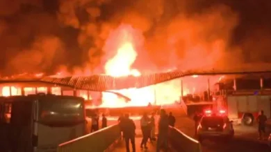 40 boxes destruídos pelo fogo na Ceasa Curitiba