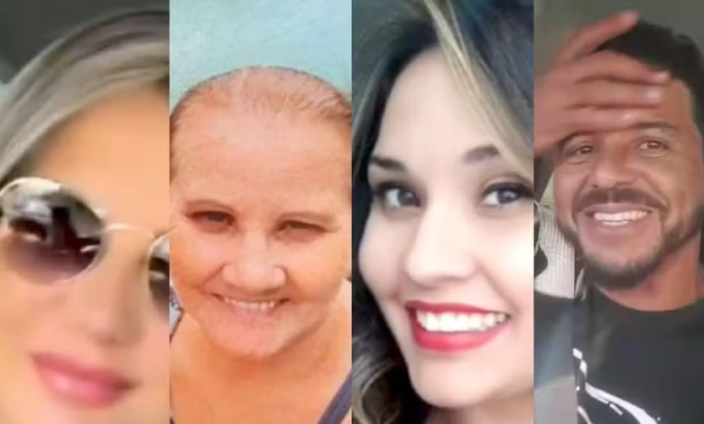 Vítimas do acidente em Chorrochó