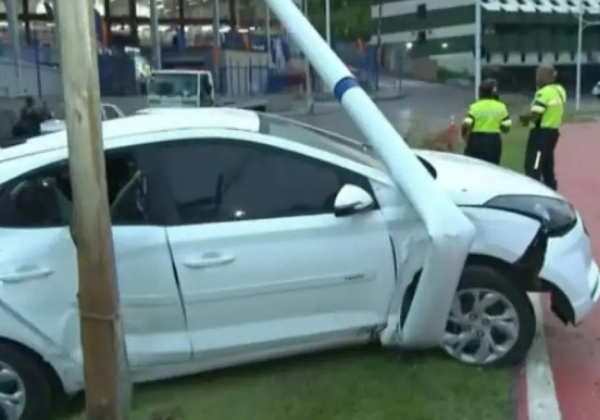 acidente na Avenida Vasco da Gama